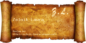 Zelnik Laura névjegykártya